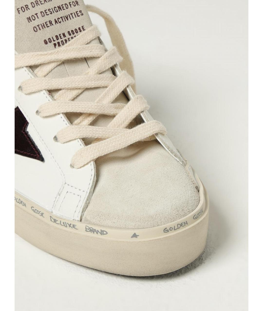 GOLDEN GOOSE DELUXE BRAND Белые кожаные кеды, фото 4