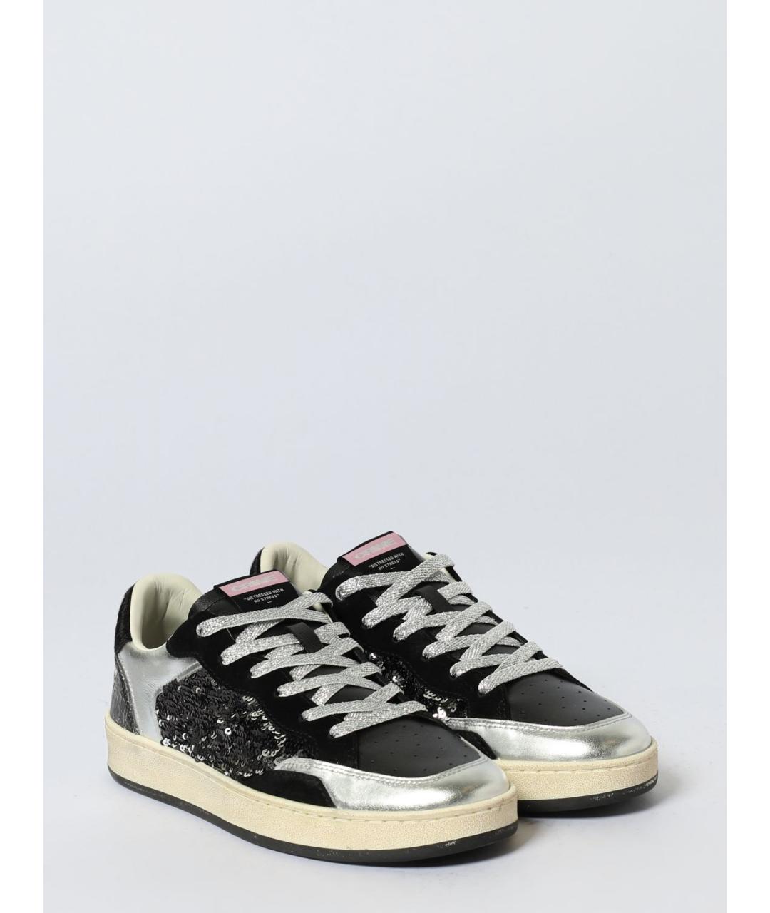 CRIME LONDON Черные кожаные кеды, фото 2