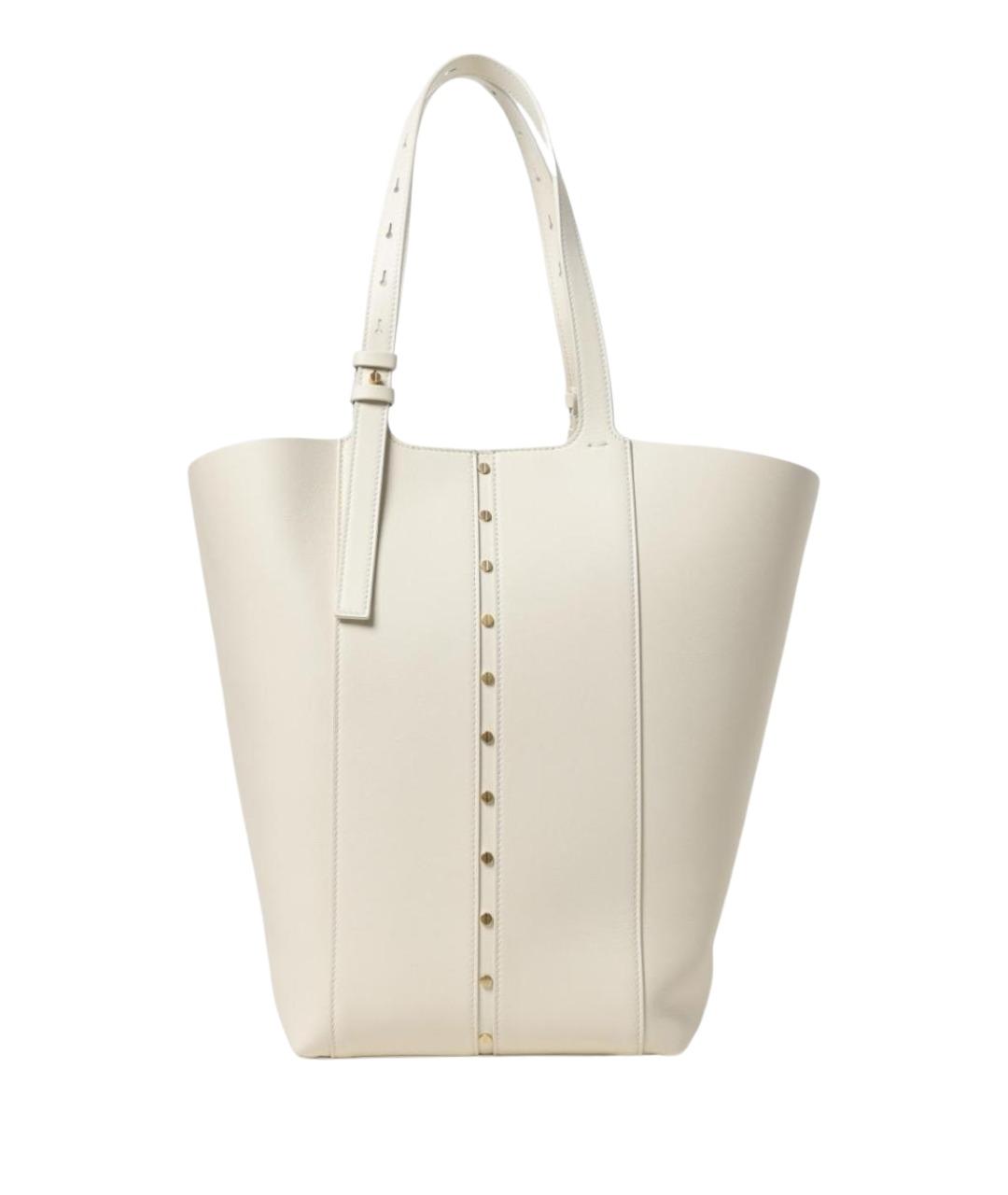 GOLDEN GOOSE DELUXE BRAND Бежевая кожаная сумка тоут, фото 1