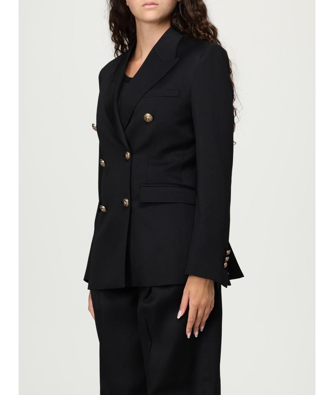 GOLDEN GOOSE DELUXE BRAND Черный шерстяной жакет/пиджак, фото 4