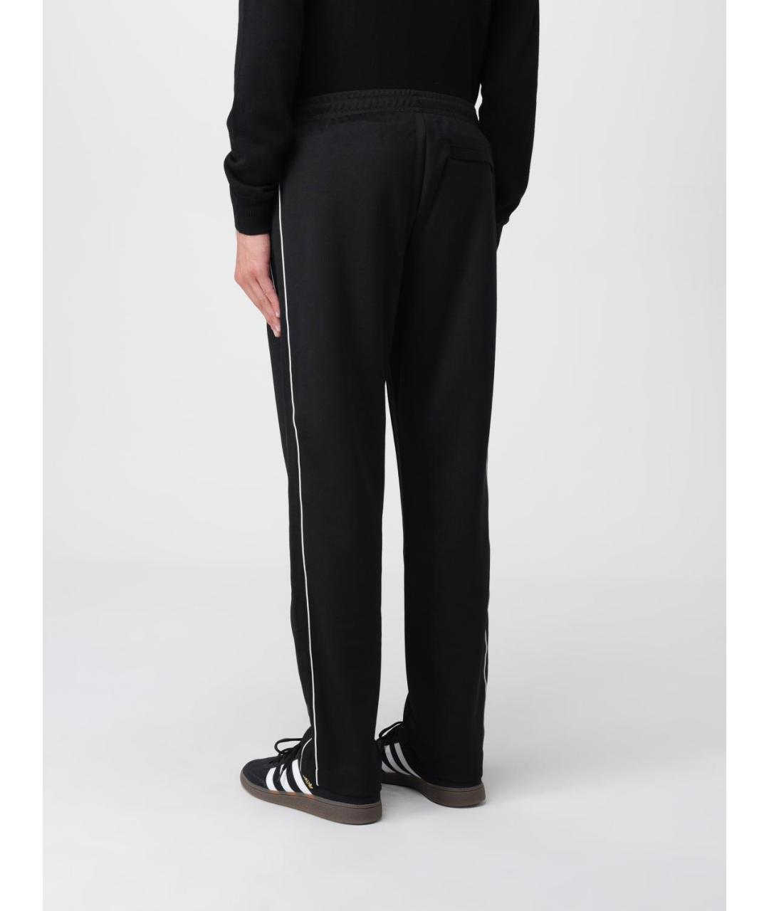 LACOSTE Черные полиэстеровые повседневные брюки, фото 3