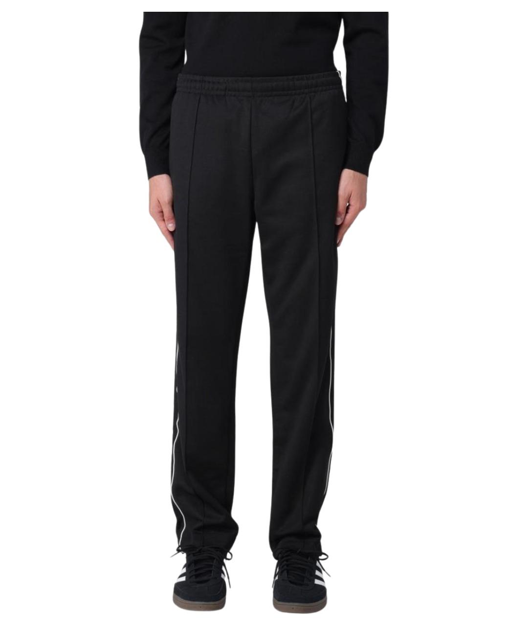 LACOSTE Черные полиэстеровые повседневные брюки, фото 1