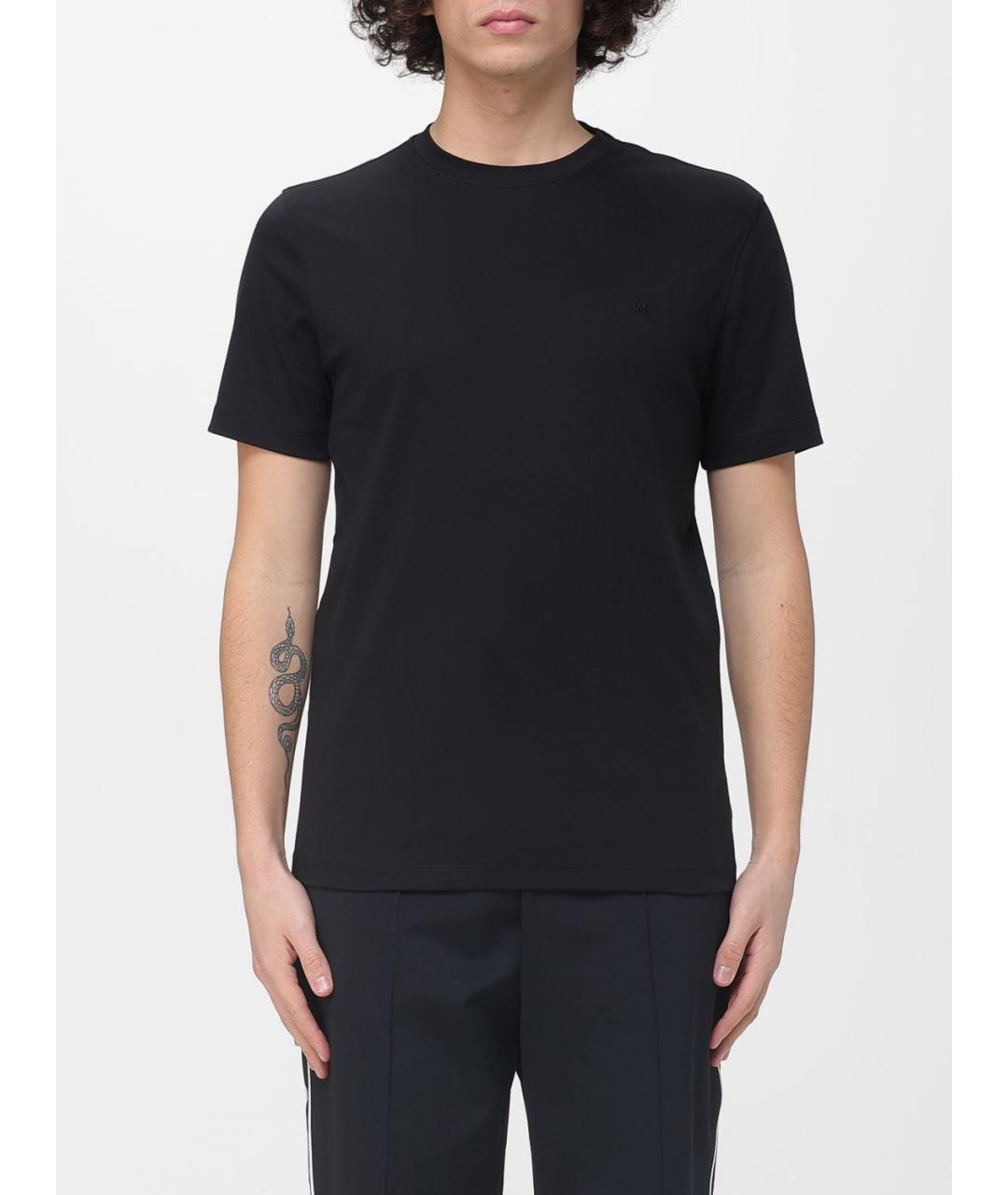MICHAEL KORS Черная хлопковая футболка, фото 4