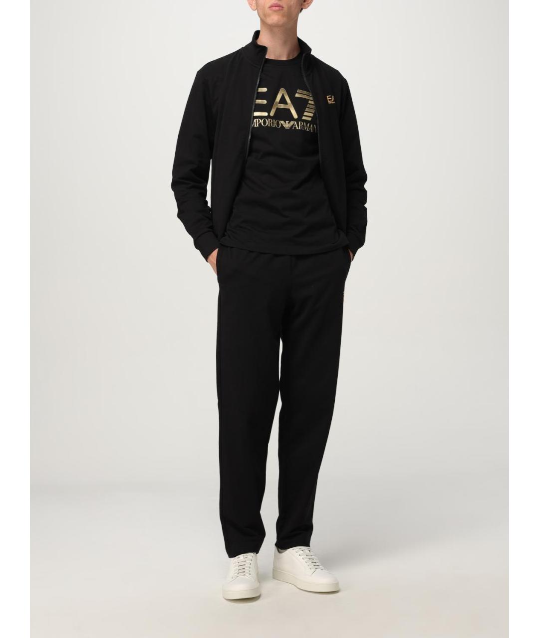 EA7 Черный повседневный костюм, фото 2