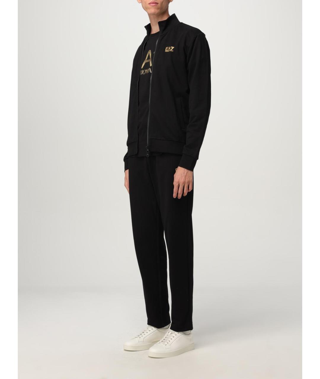 EA7 Черный повседневный костюм, фото 4