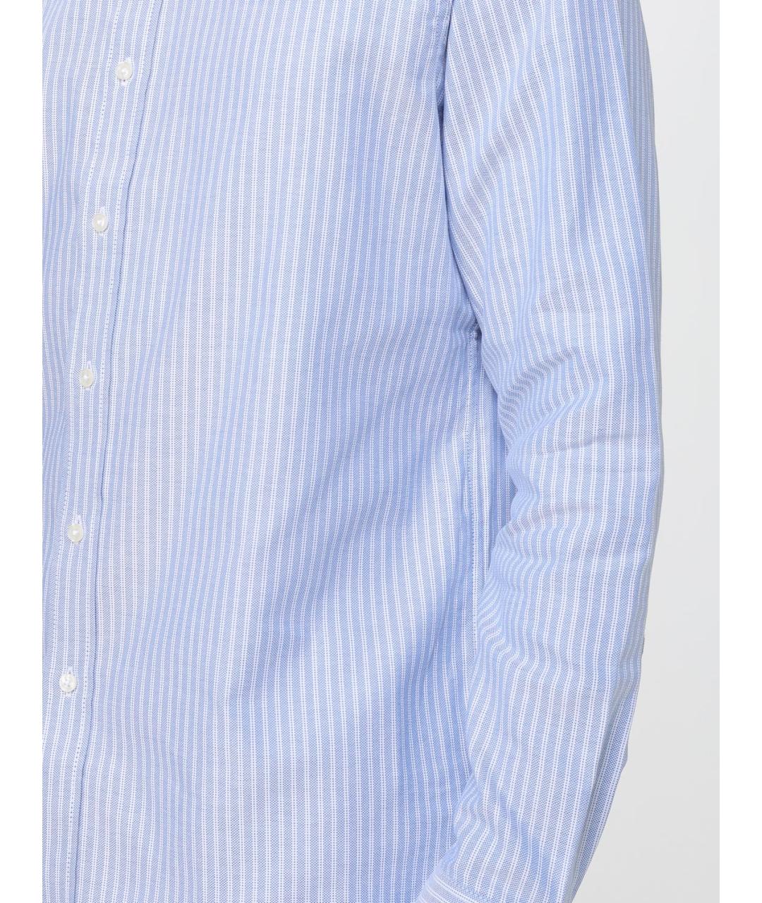 MICHAEL KORS Голубая хлопковая кэжуал рубашка, фото 3