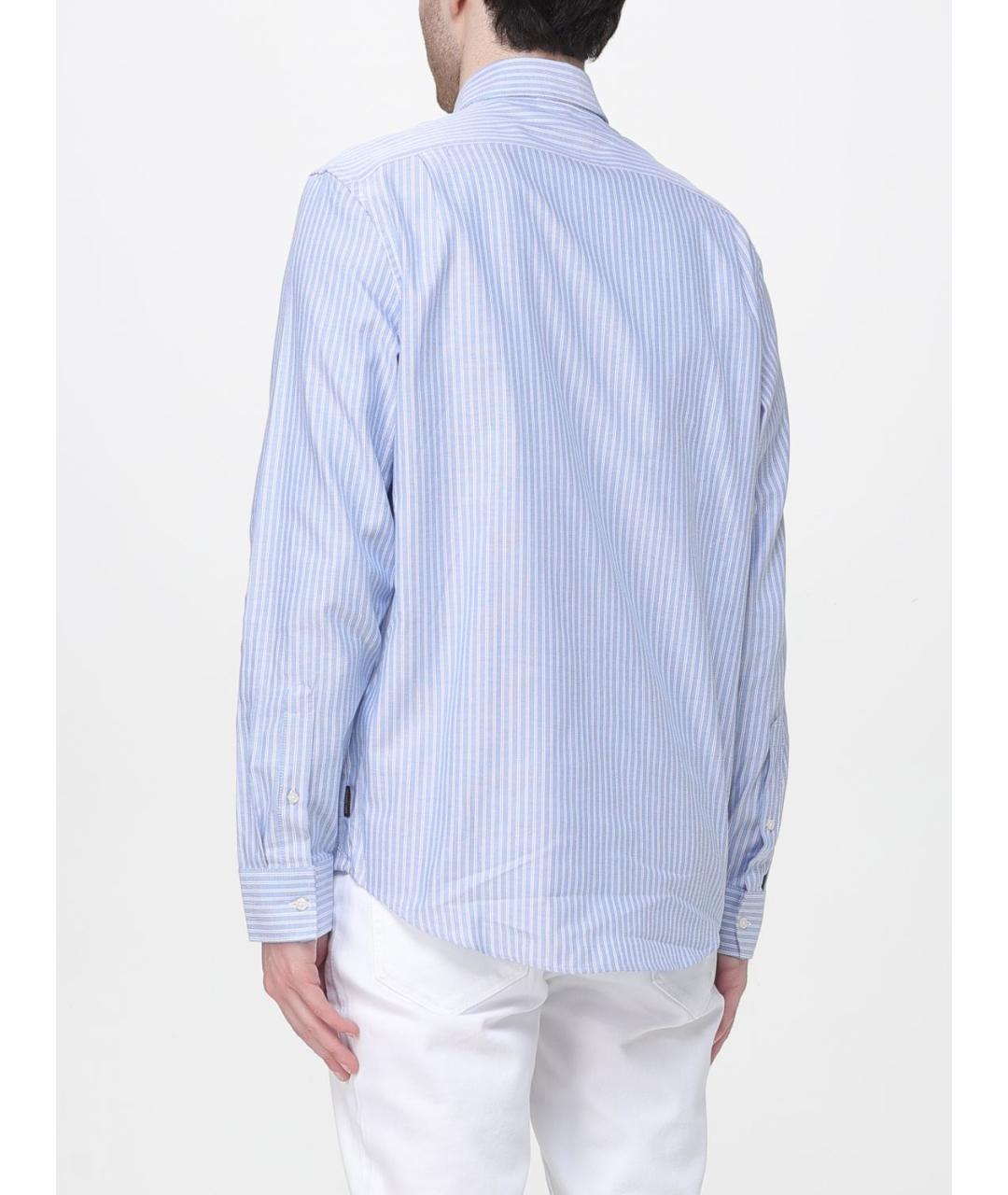 MICHAEL KORS Голубая хлопковая кэжуал рубашка, фото 2