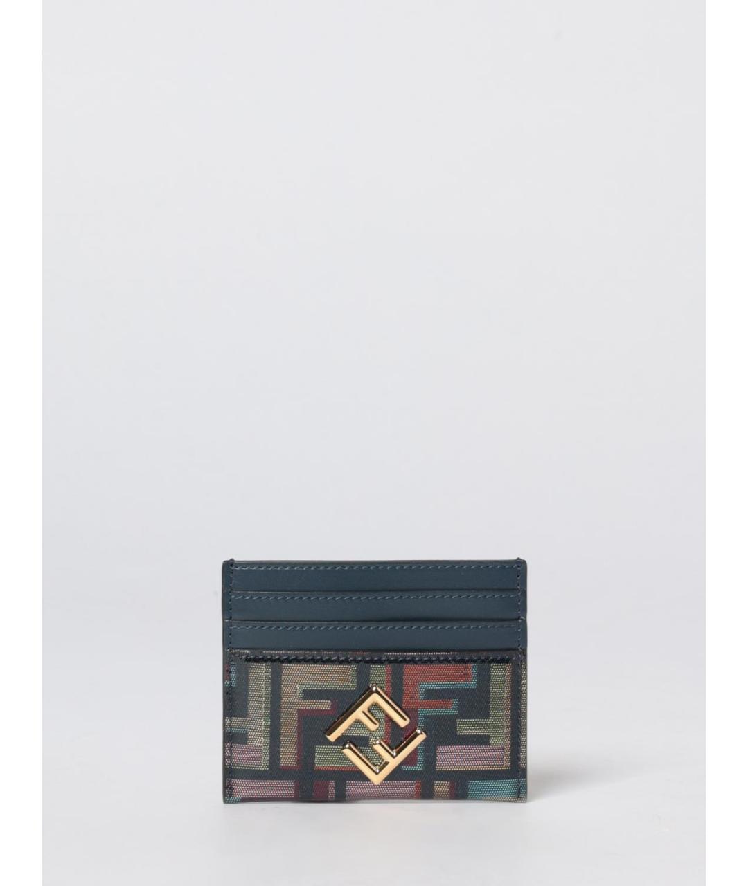 FENDI Синий кардхолдер из искусственной кожи, фото 3