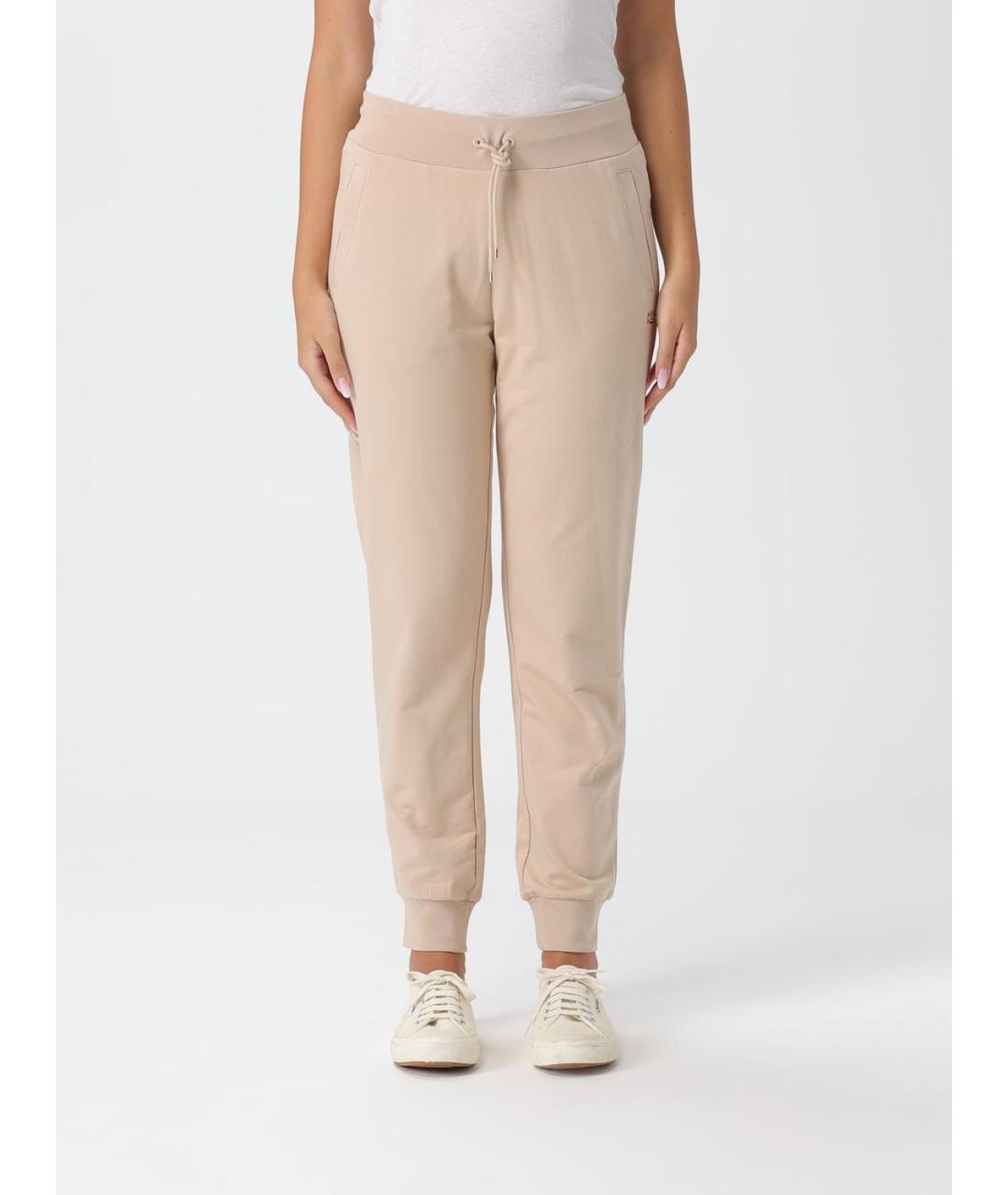 EA7 Бежевый хлопковый костюм с брюками, фото 5