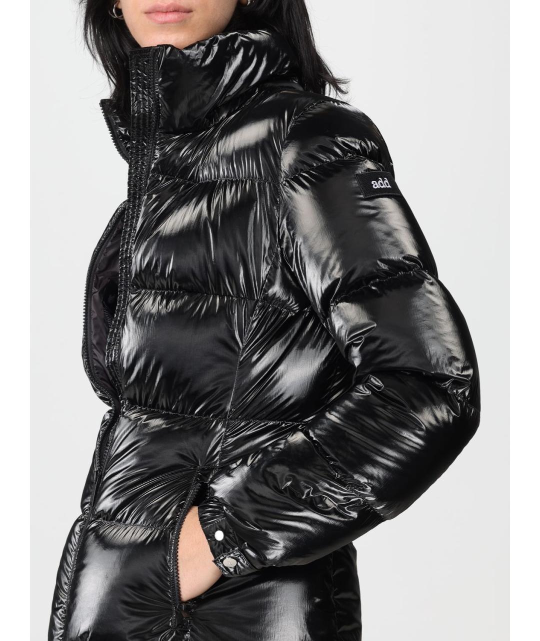 ADD Черный полиамидовый пуховик, фото 5