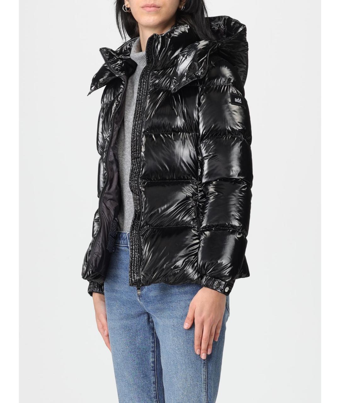 ADD Черный полиамидовый пуховик, фото 4