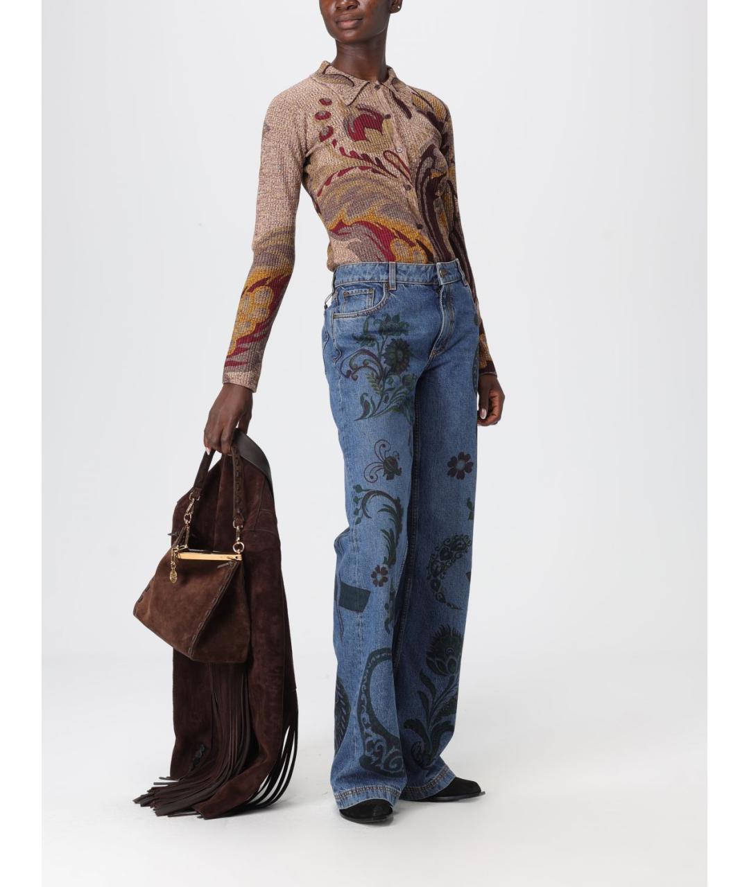 ETRO Коричневый замшевый жакет/пиджак, фото 3