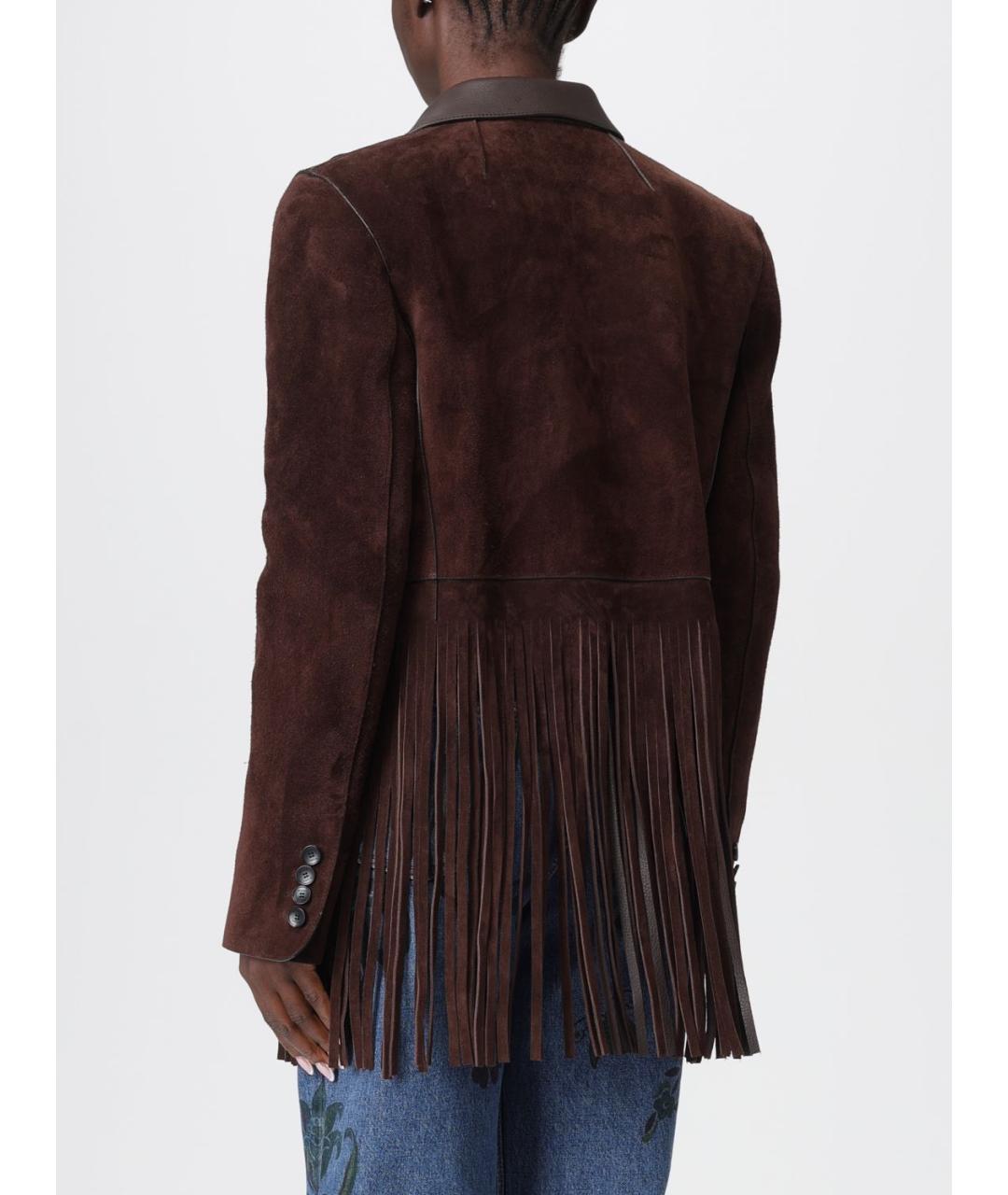 ETRO Коричневый замшевый жакет/пиджак, фото 4