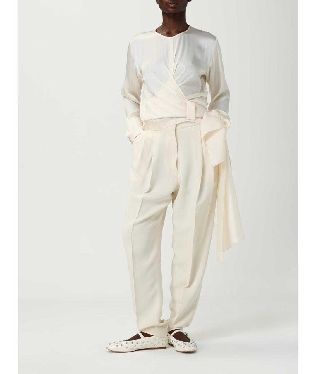 FABIANA FILIPPI Бежевая ацетатная блузы, фото 2