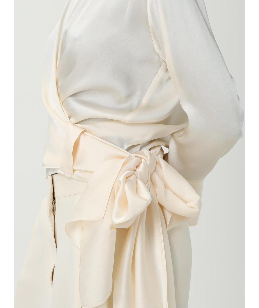 FABIANA FILIPPI Бежевая ацетатная блузы, фото 5