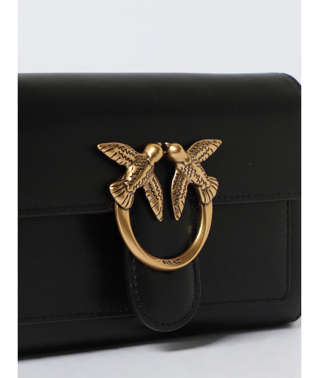 PINKO Черный кожаный кошелек, фото 3