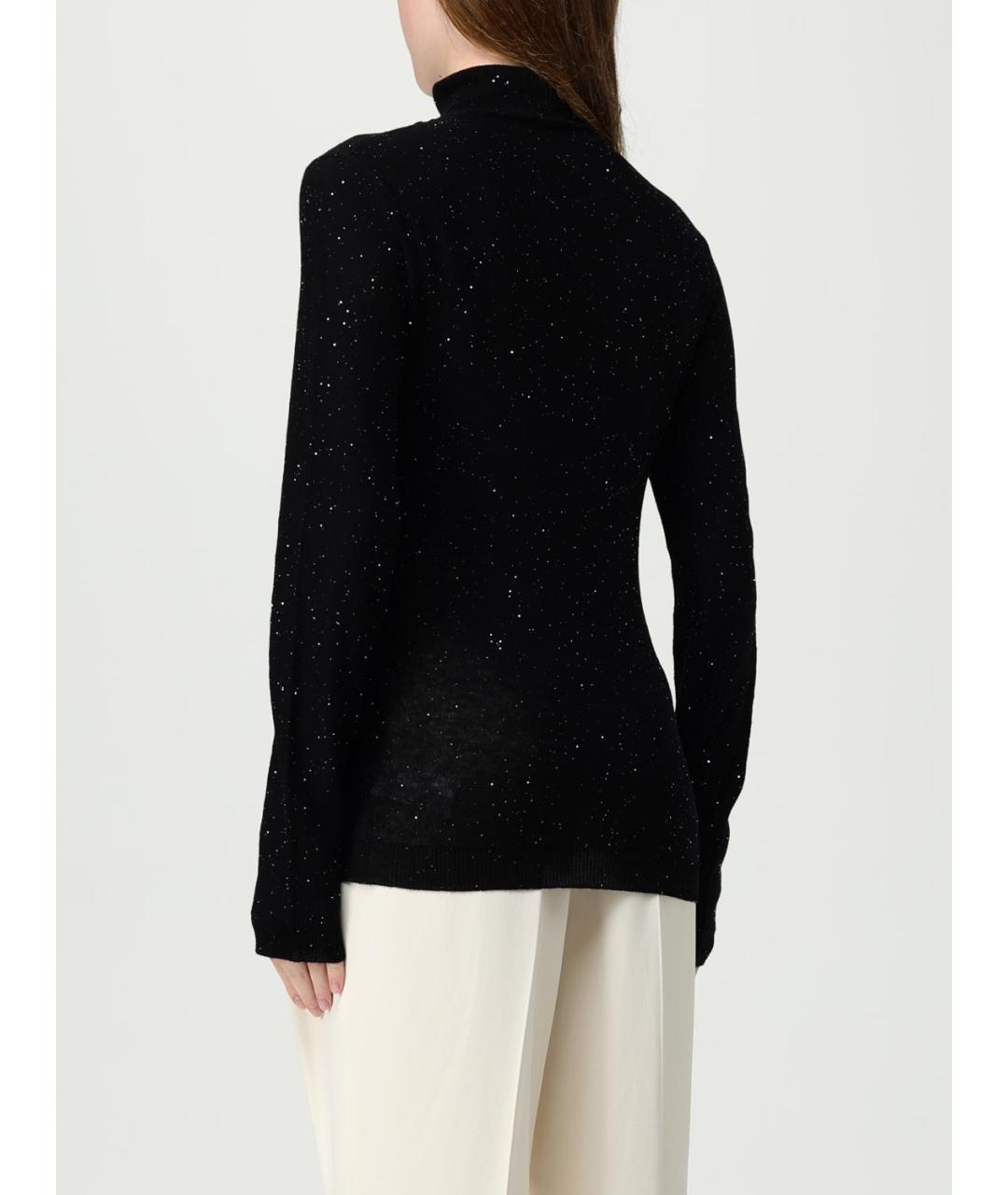 FABIANA FILIPPI Черная шерстяная водолазка, фото 2
