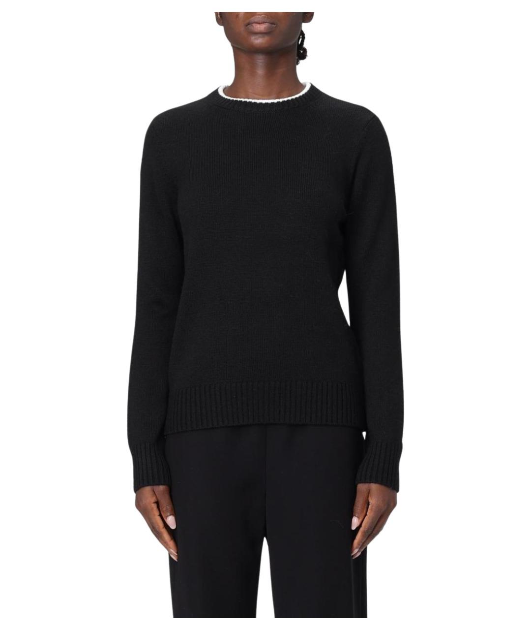 EA7 Черный шерстяной джемпер / свитер, фото 1