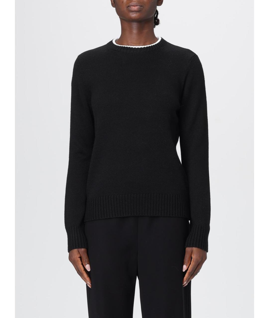 EA7 Черный шерстяной джемпер / свитер, фото 4