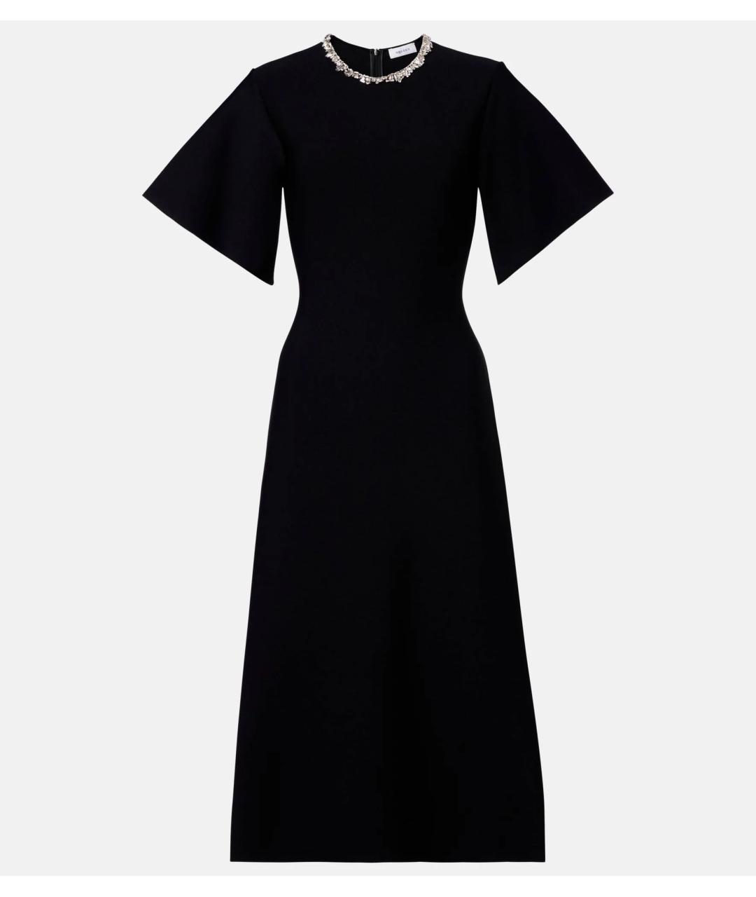 ALEXANDER MCQUEEN Черное вискозное коктейльное платье, фото 5