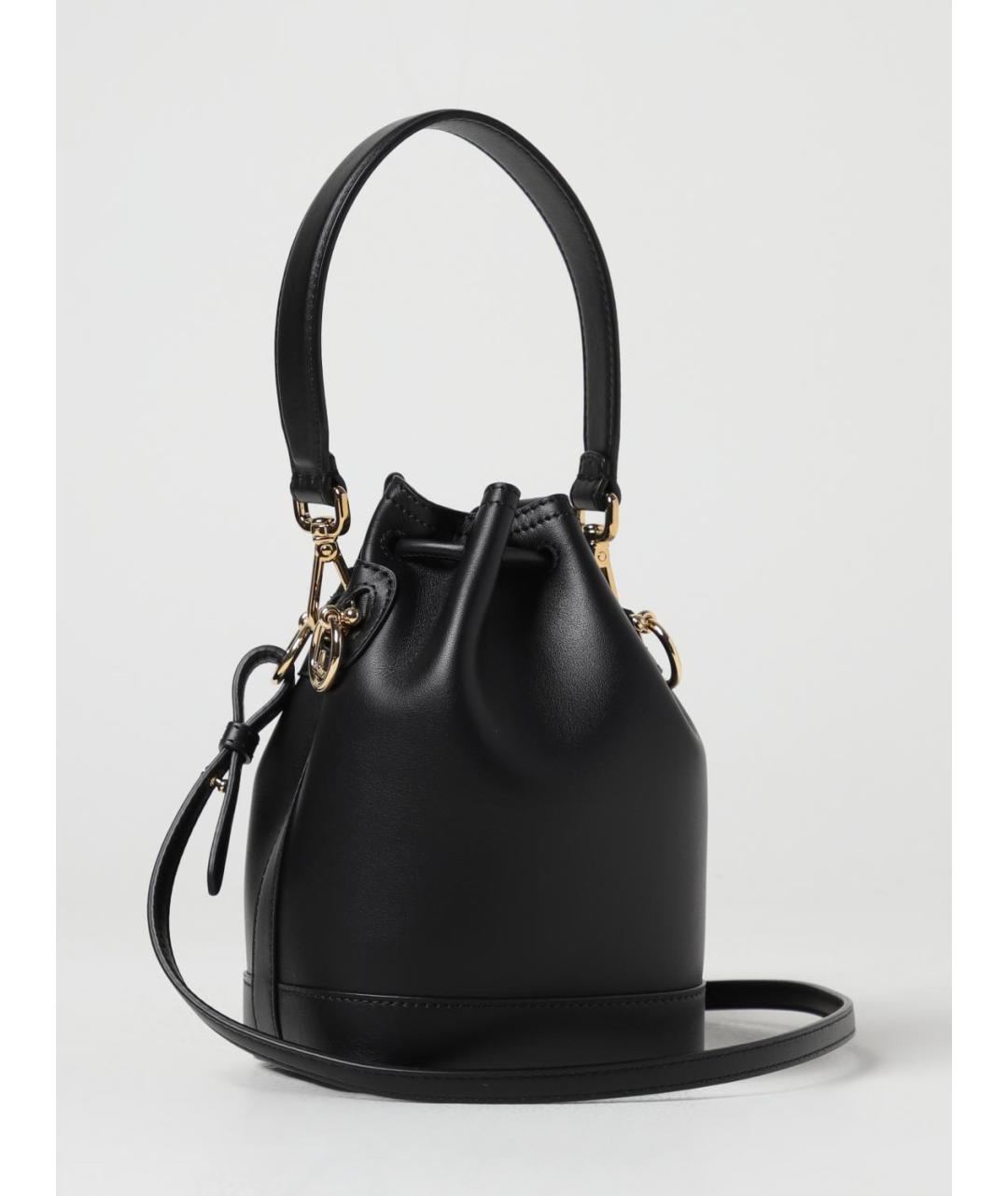 FENDI Черная кожаная сумка через плечо, фото 3