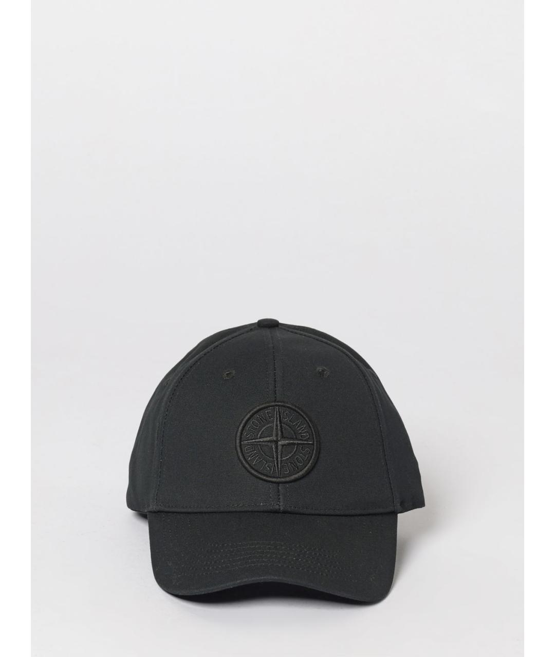 STONE ISLAND Черная хлопковая кепка/бейсболка, фото 2
