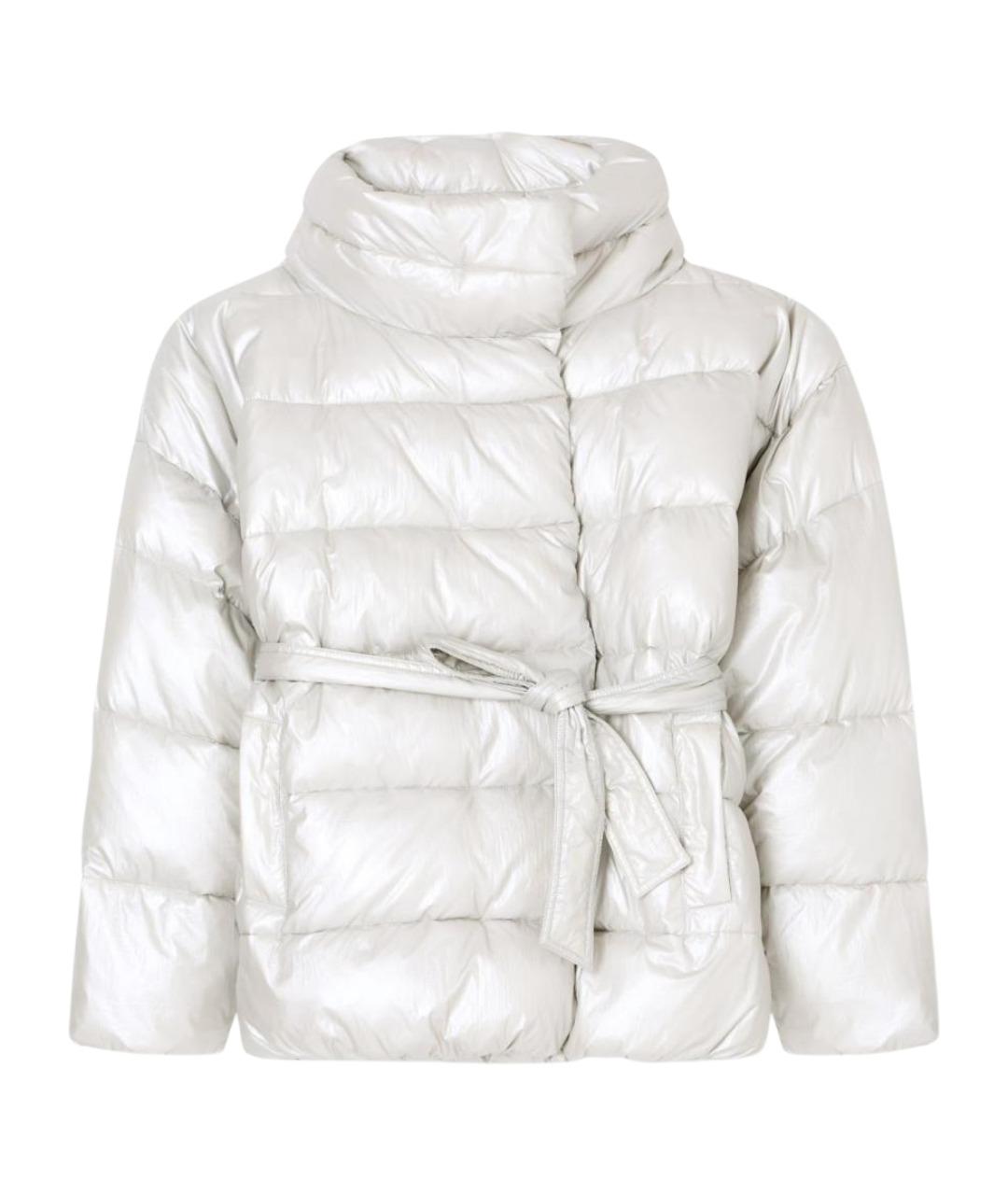 EA7 Серебряная полиамидовая куртка, фото 1