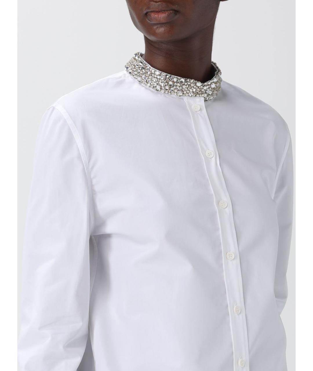 ALEXANDER MCQUEEN Белая хлопковая рубашка, фото 4