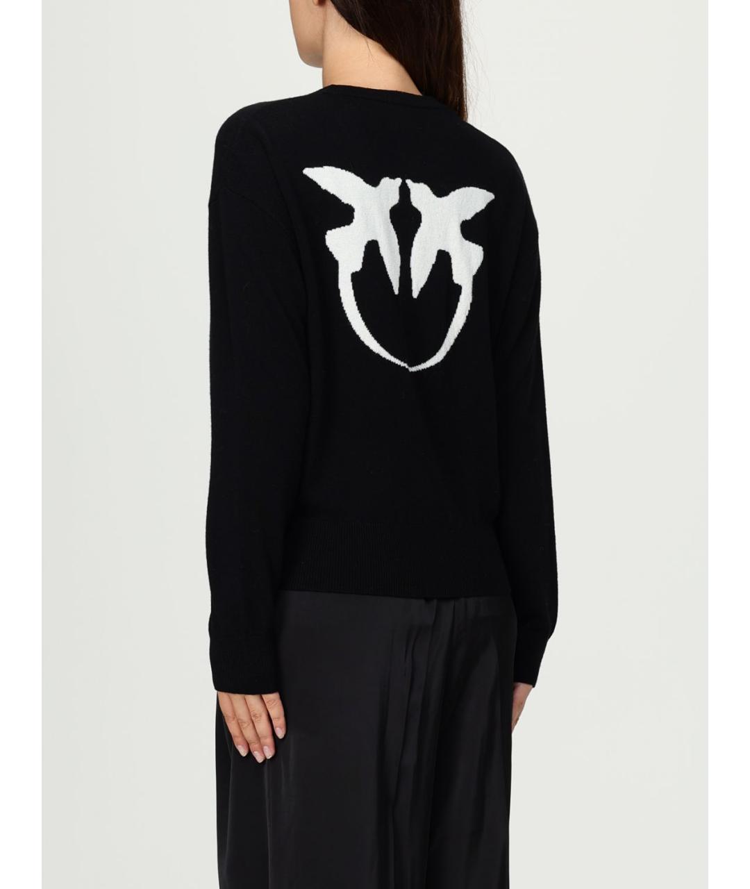 PINKO Черный шерстяной джемпер / свитер, фото 3