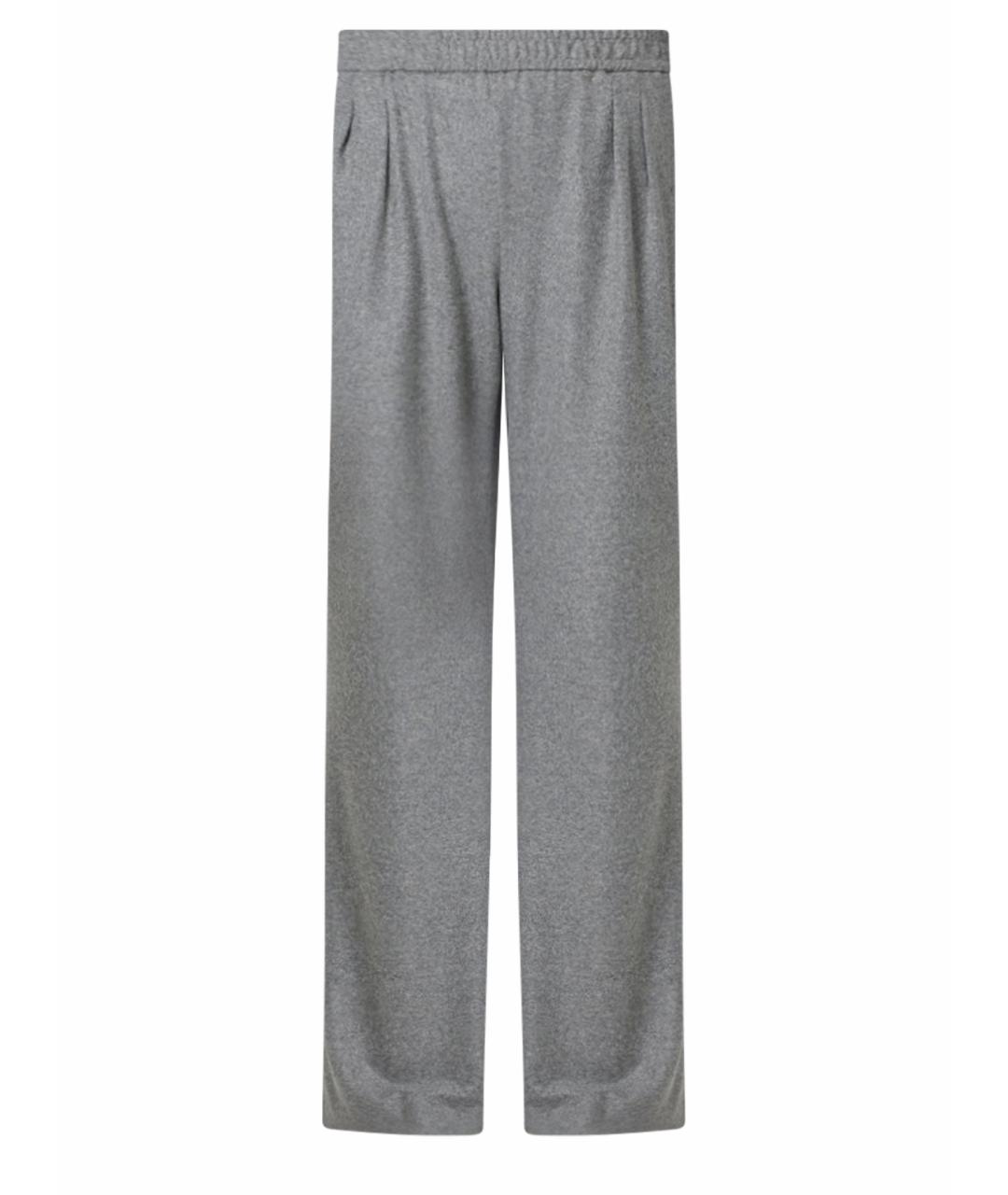 PINKO Серые полиэстеровые прямые брюки, фото 1