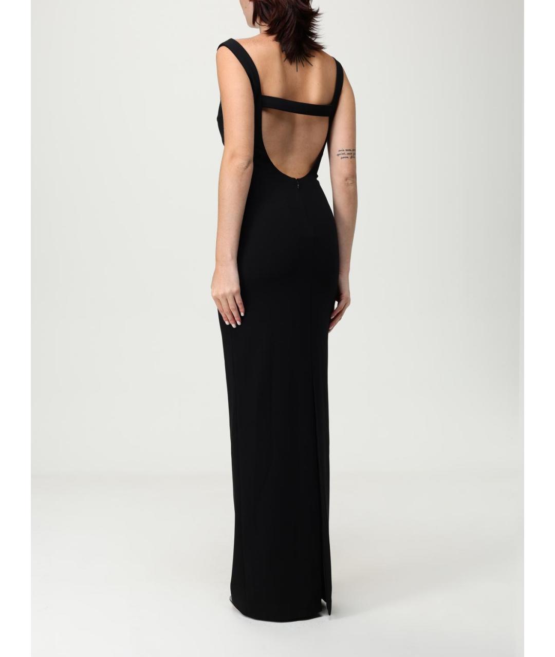 SOLACE LONDON Черное полиэстеровое вечернее платье, фото 2