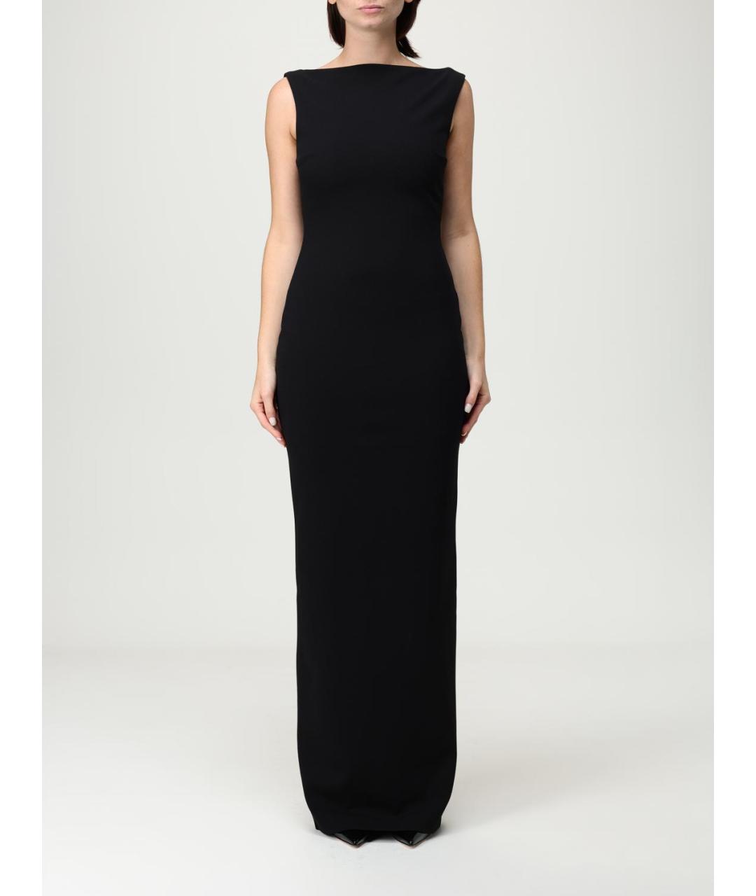 SOLACE LONDON Черное полиэстеровое вечернее платье, фото 5