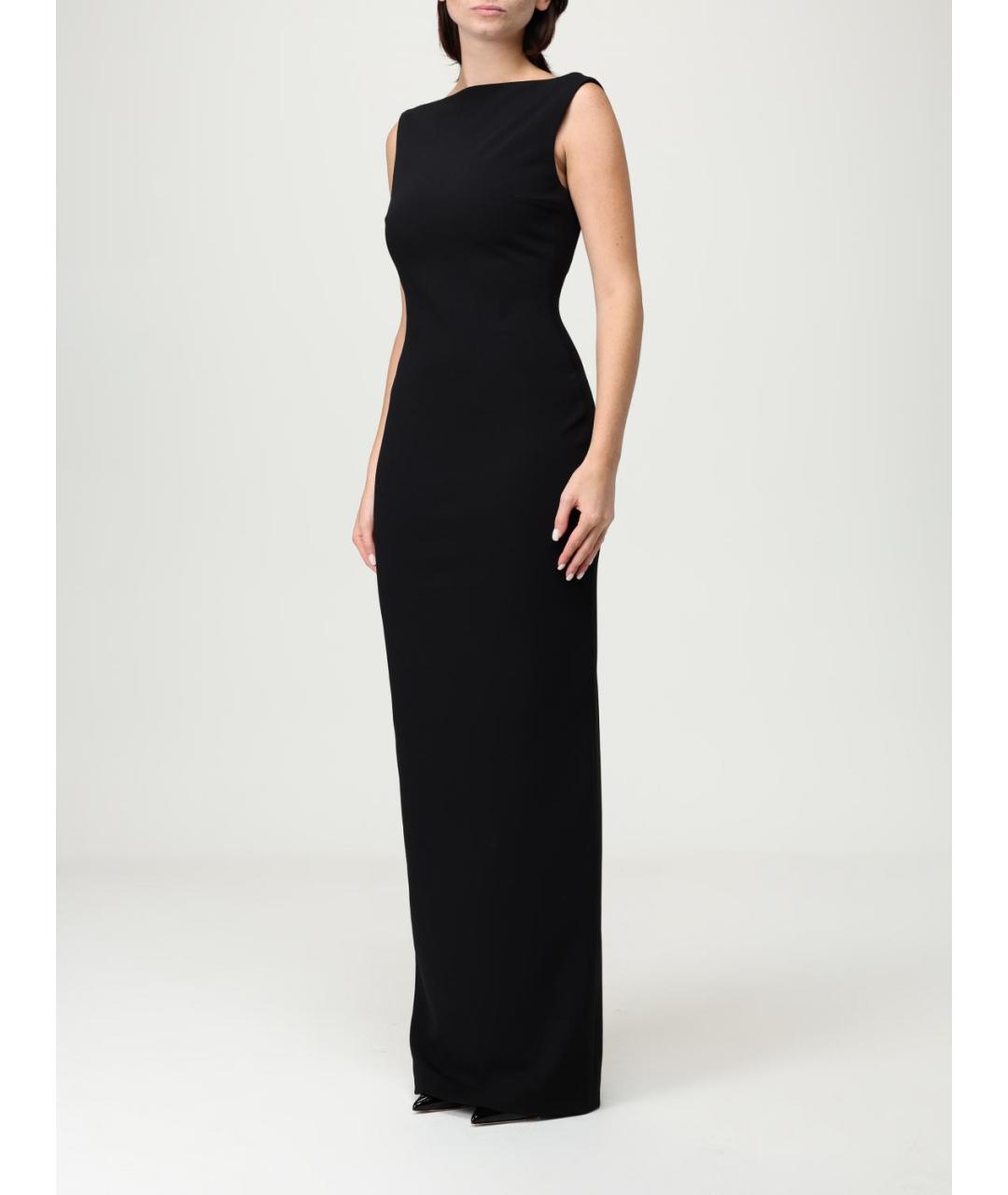 SOLACE LONDON Черное полиэстеровое вечернее платье, фото 3