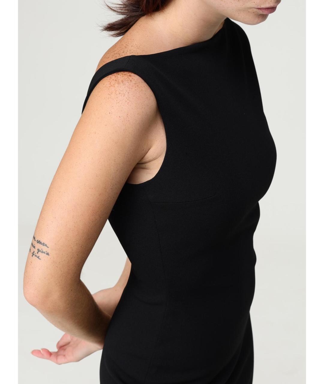 SOLACE LONDON Черное полиэстеровое вечернее платье, фото 4