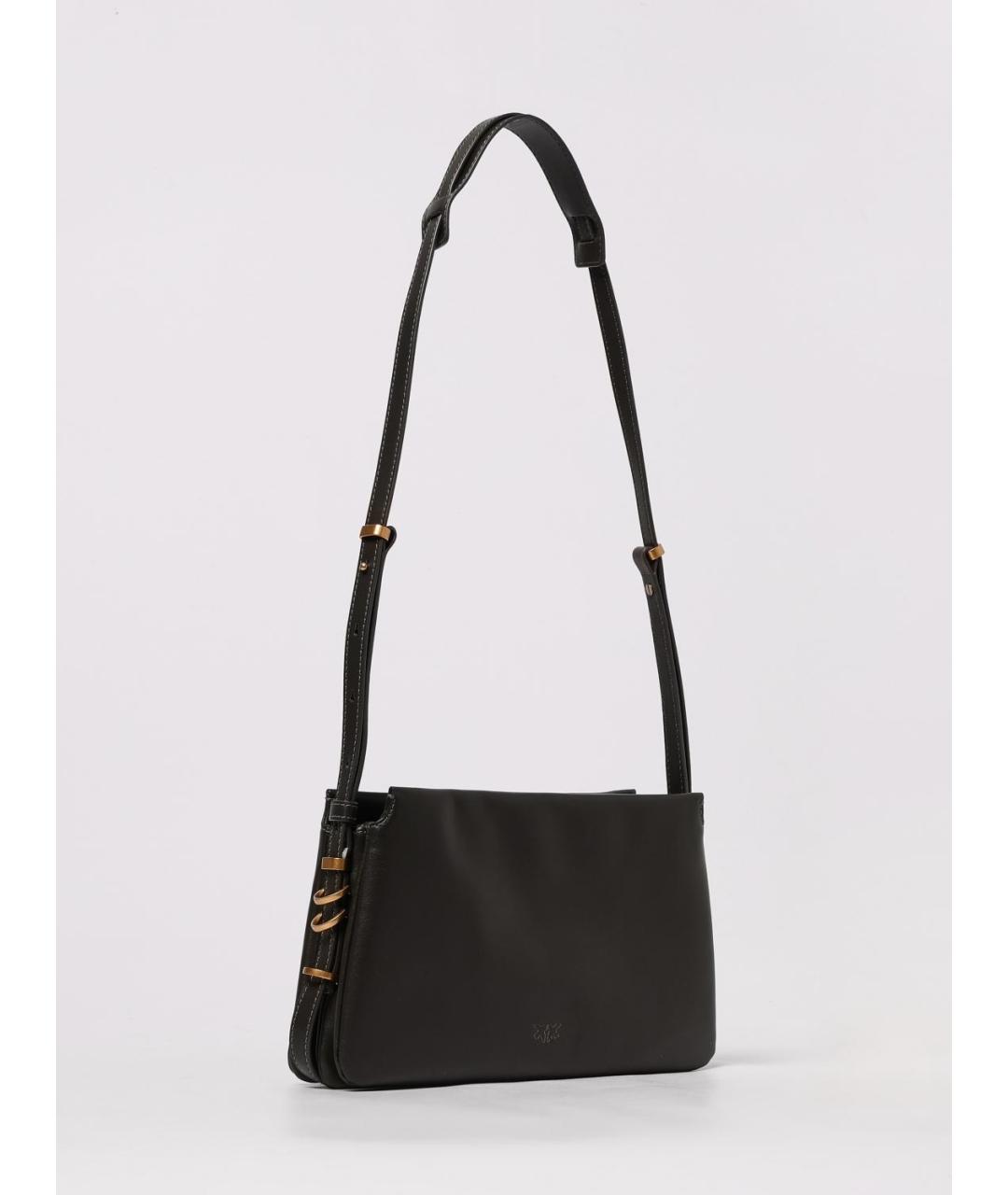 PINKO Хаки кожаная сумка через плечо, фото 2