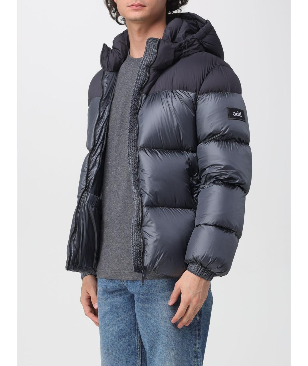 ADD Синий полиамидовый пуховик, фото 4