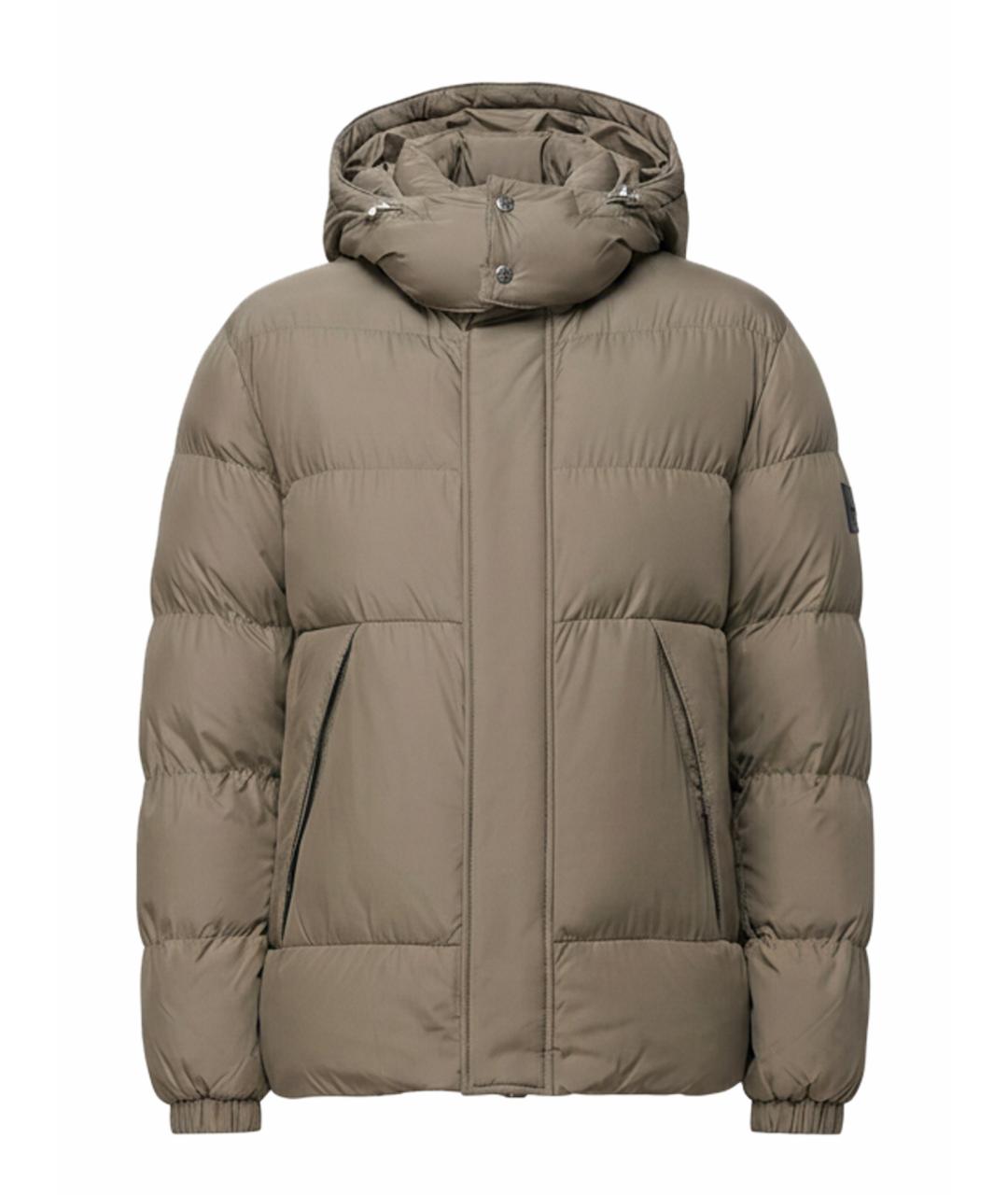 HUGO BOSS Бежевая полиэстеровая куртка, фото 1