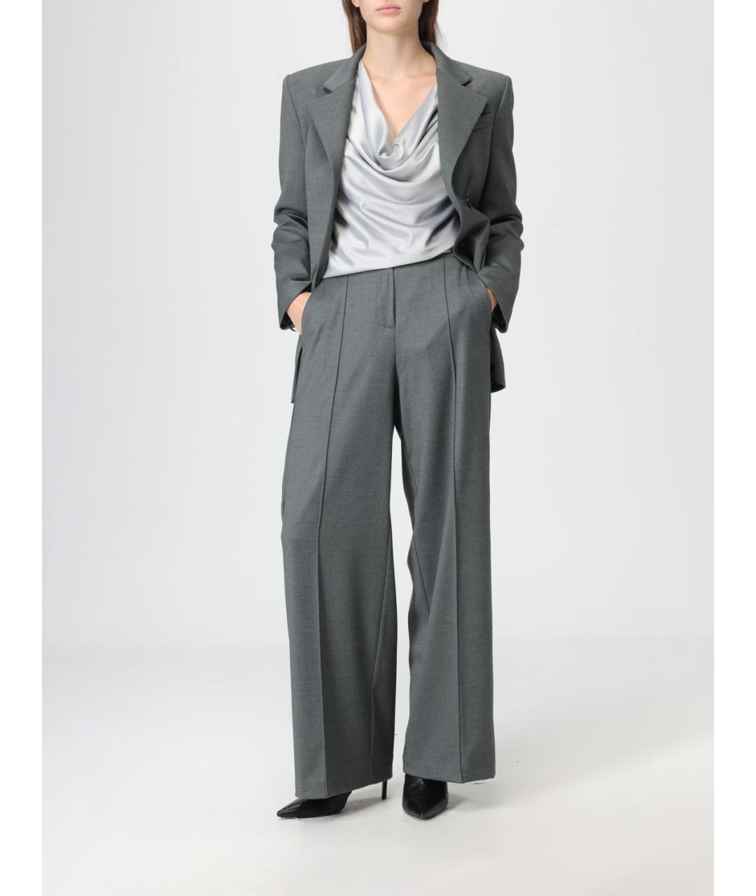 PINKO Серая полиэстеровая блузы, фото 3