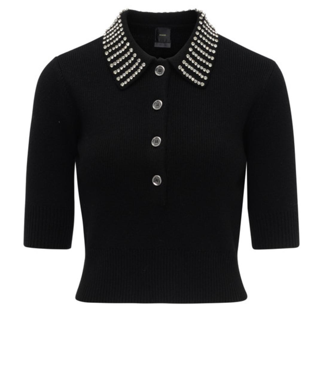 PINKO Черный полиамидовый джемпер / свитер, фото 1