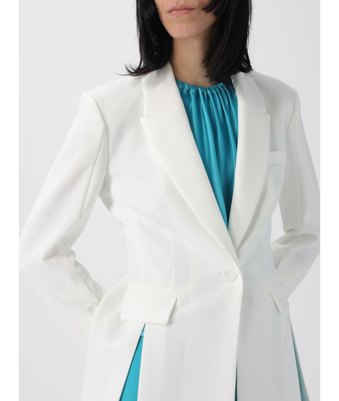 PINKO Белый синтетический жакет/пиджак, фото 4