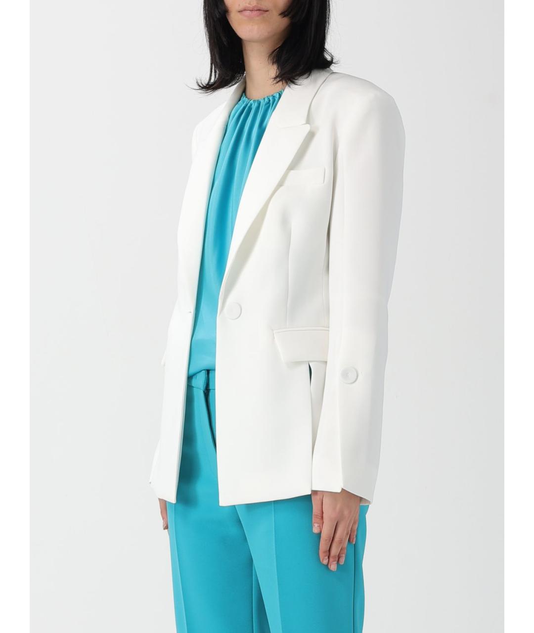 PINKO Белый синтетический жакет/пиджак, фото 3