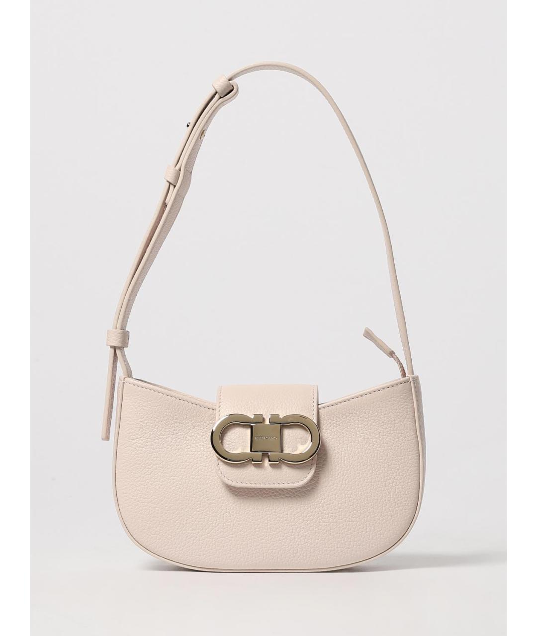 FERRAGAMO Розовая кожаная сумка через плечо, фото 6