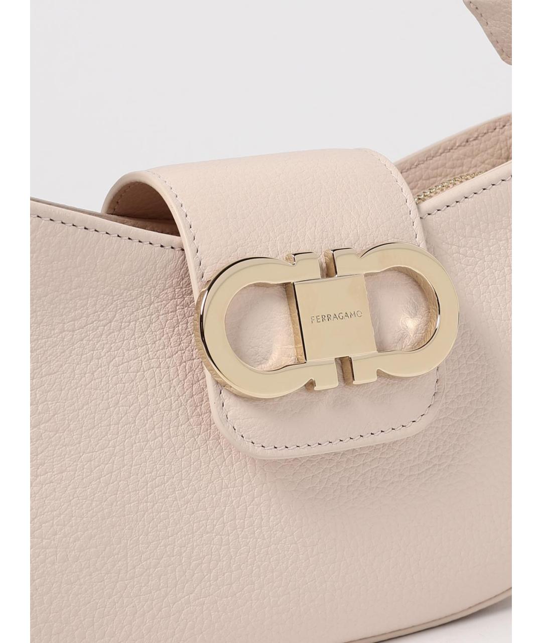 FERRAGAMO Розовая кожаная сумка через плечо, фото 4