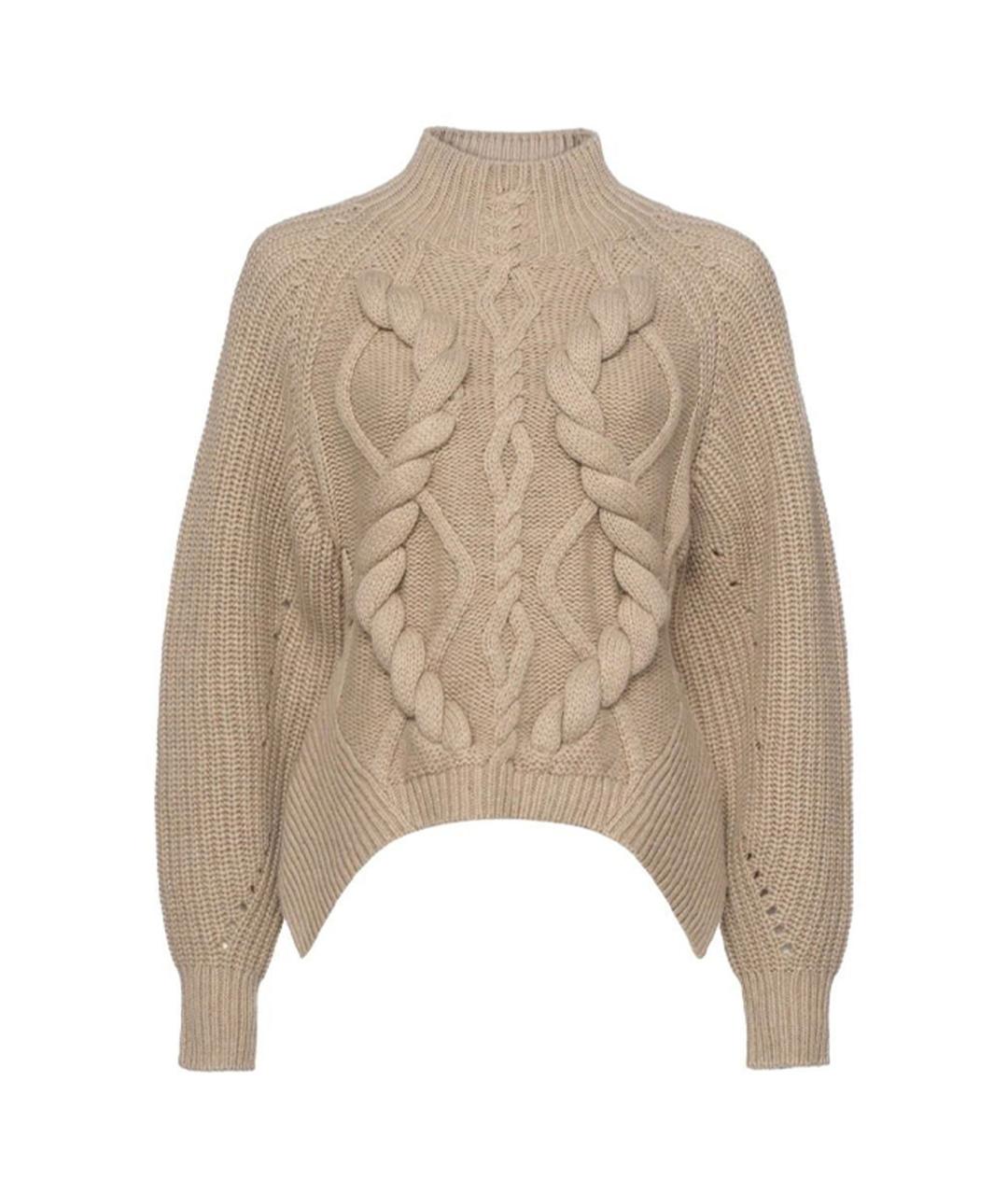 HUGO BOSS Коричневый шерстяной джемпер / свитер, фото 1