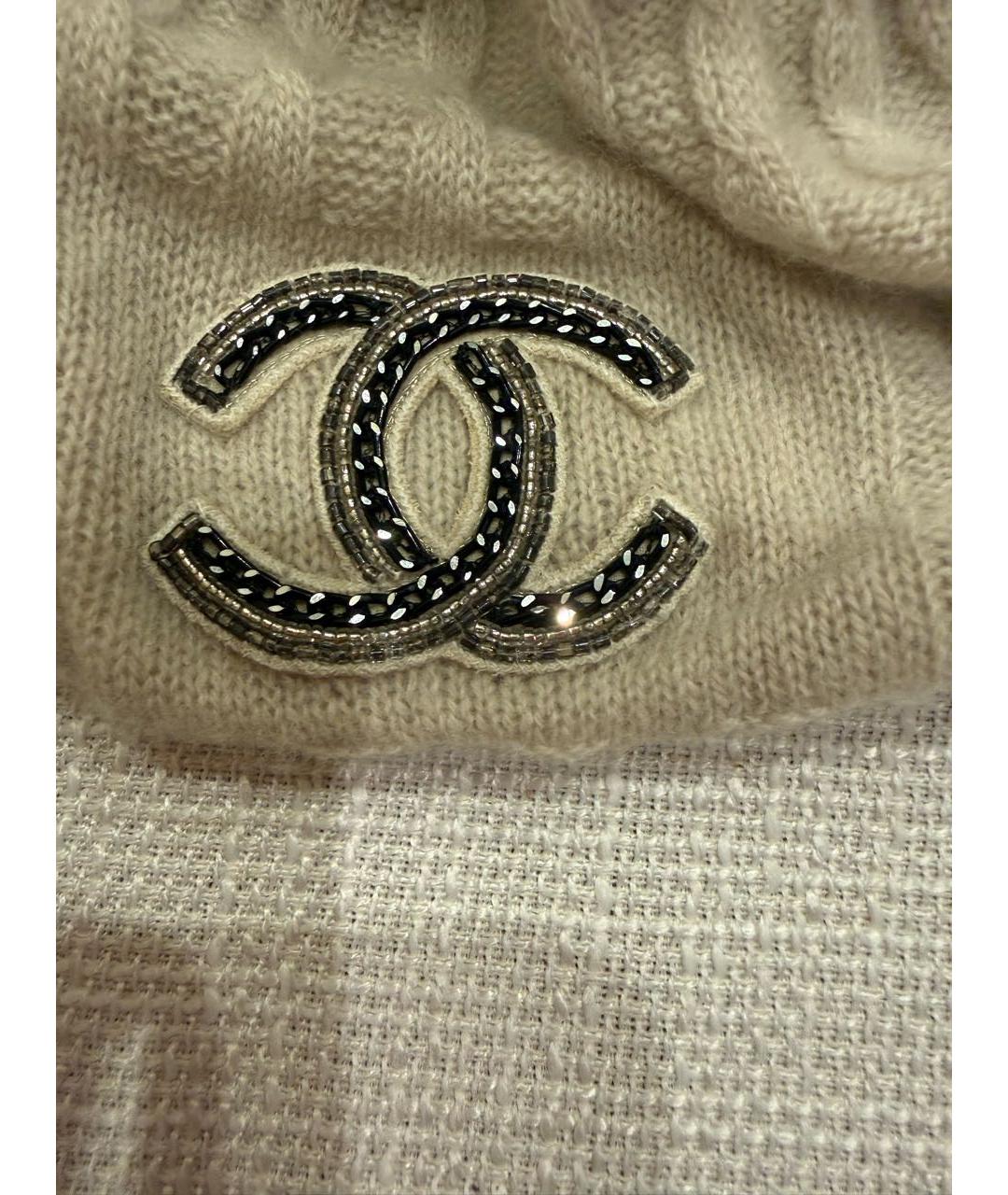 CHANEL Серая кашемировая шапка, фото 4