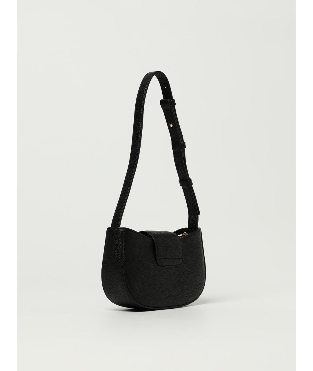 FERRAGAMO Черная кожаная сумка через плечо, фото 3
