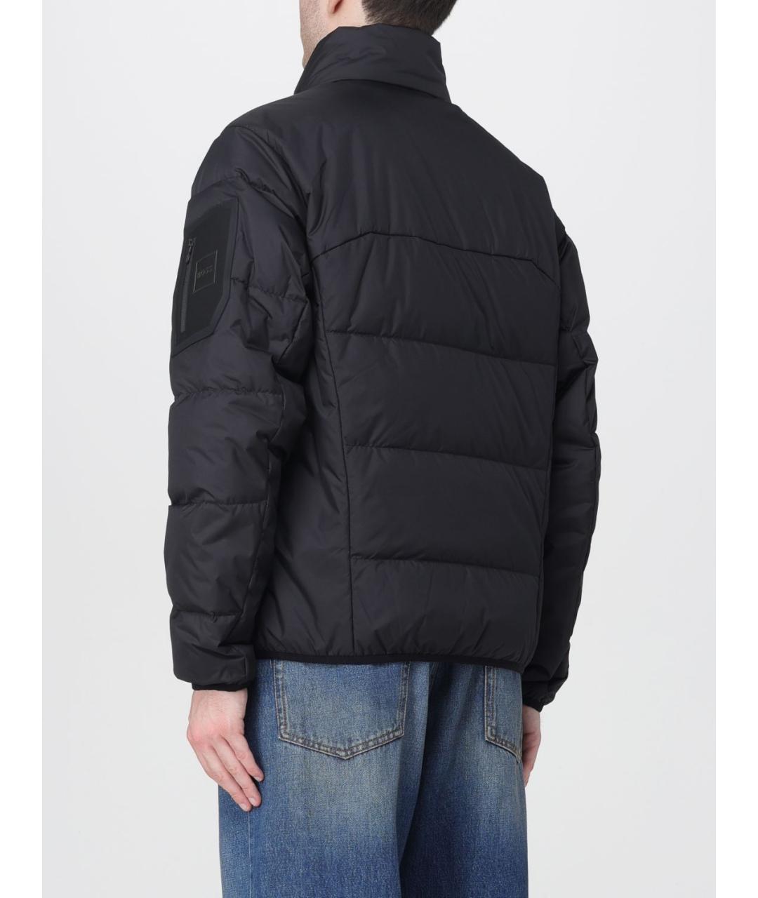 HUGO BOSS Черный полиэстеровый пуховик, фото 3