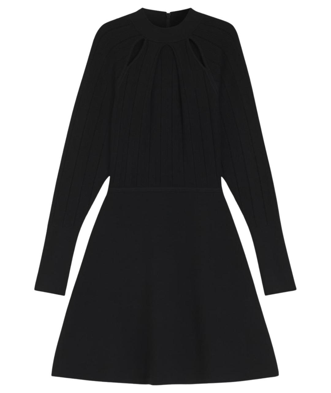 HUGO BOSS Черное вискозное повседневное платье, фото 1