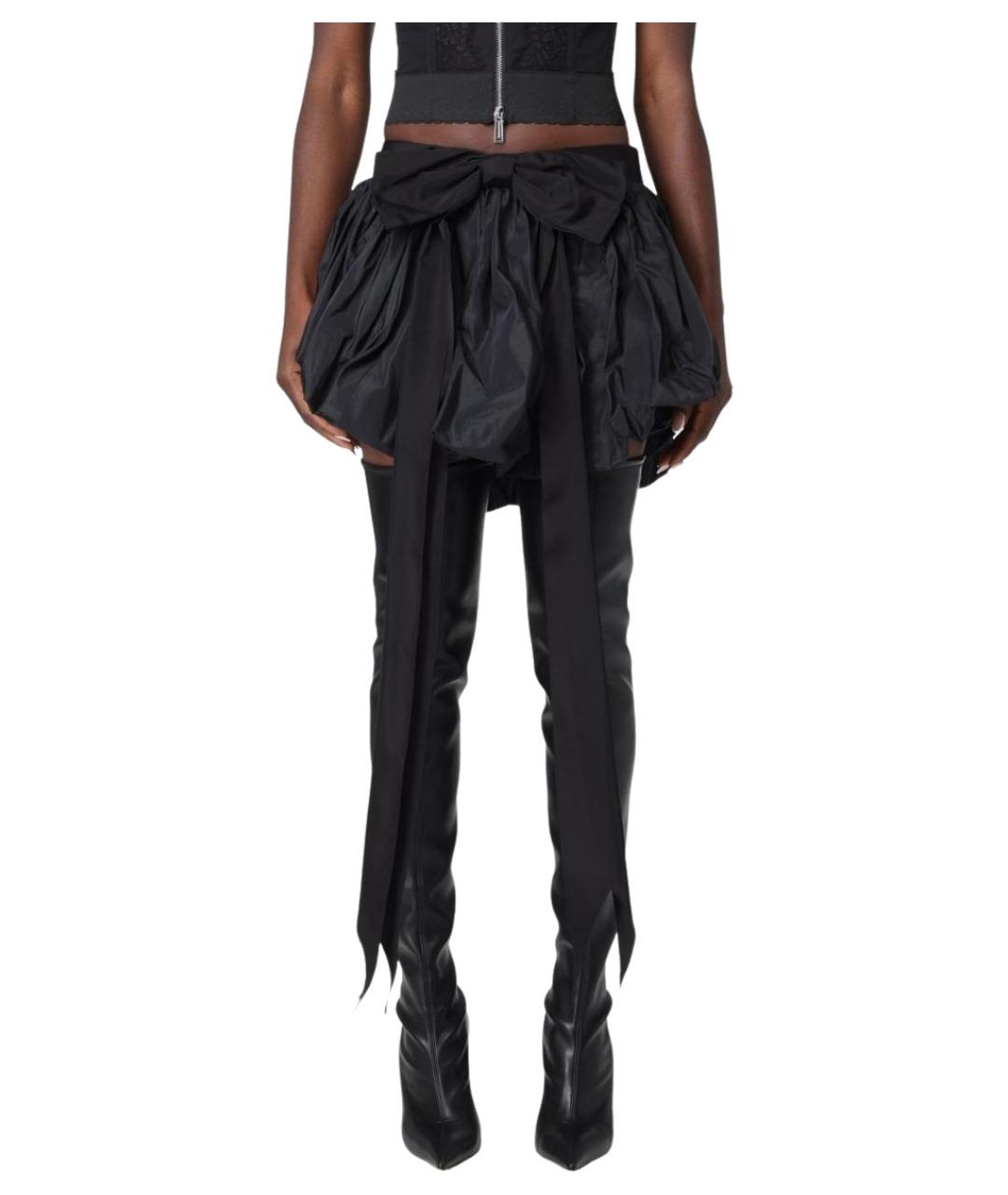 DSQUARED2 Черная полиэстеровая юбка мини, фото 1