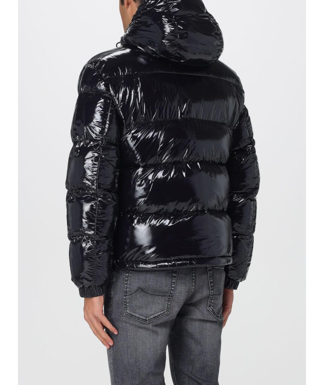 HUGO Черный полиамидовый пуховик, фото 2